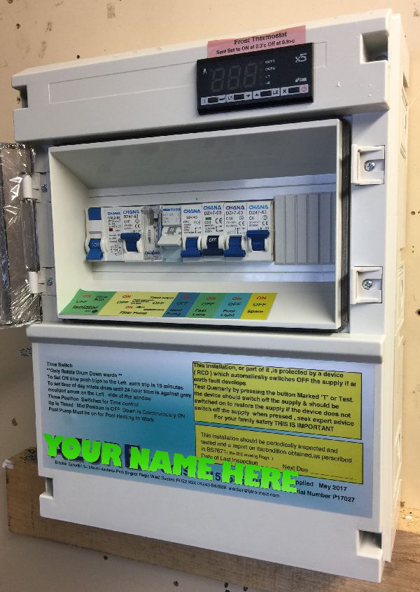 Lower cost plastic electrical control panel enclosure
