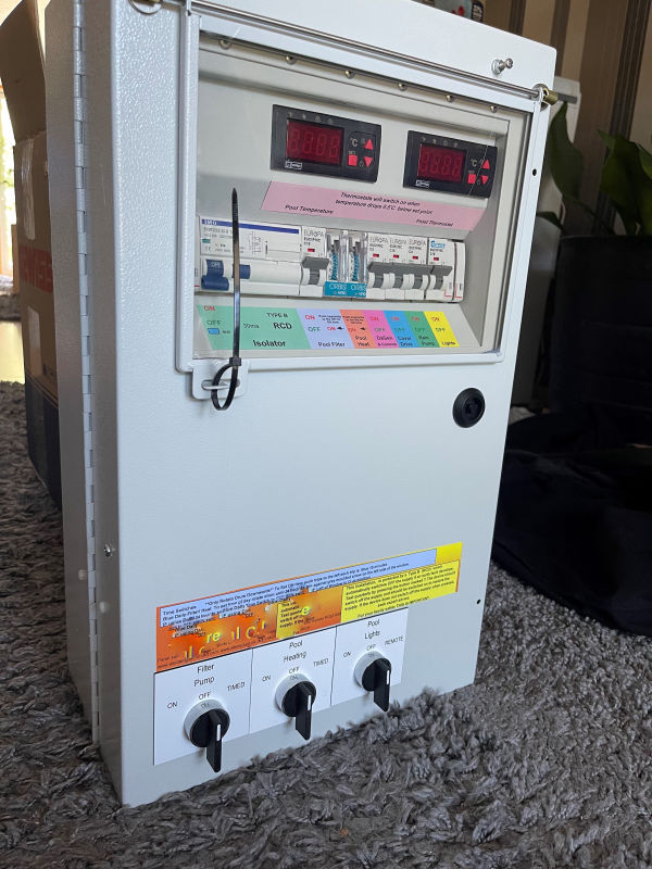 Lower cost plastic electrical control panel enclosure